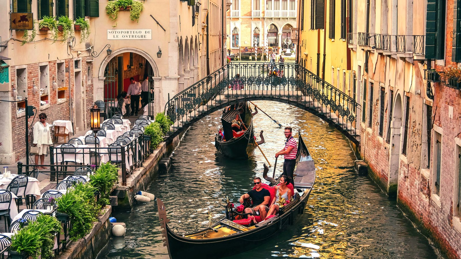 12 Most Romantic Destinations in Europe Romantic gondola ride through canals of Venice, Italy