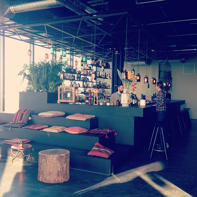 25hours Hotel Bikini Berlin rooftop Monkey Bar setting