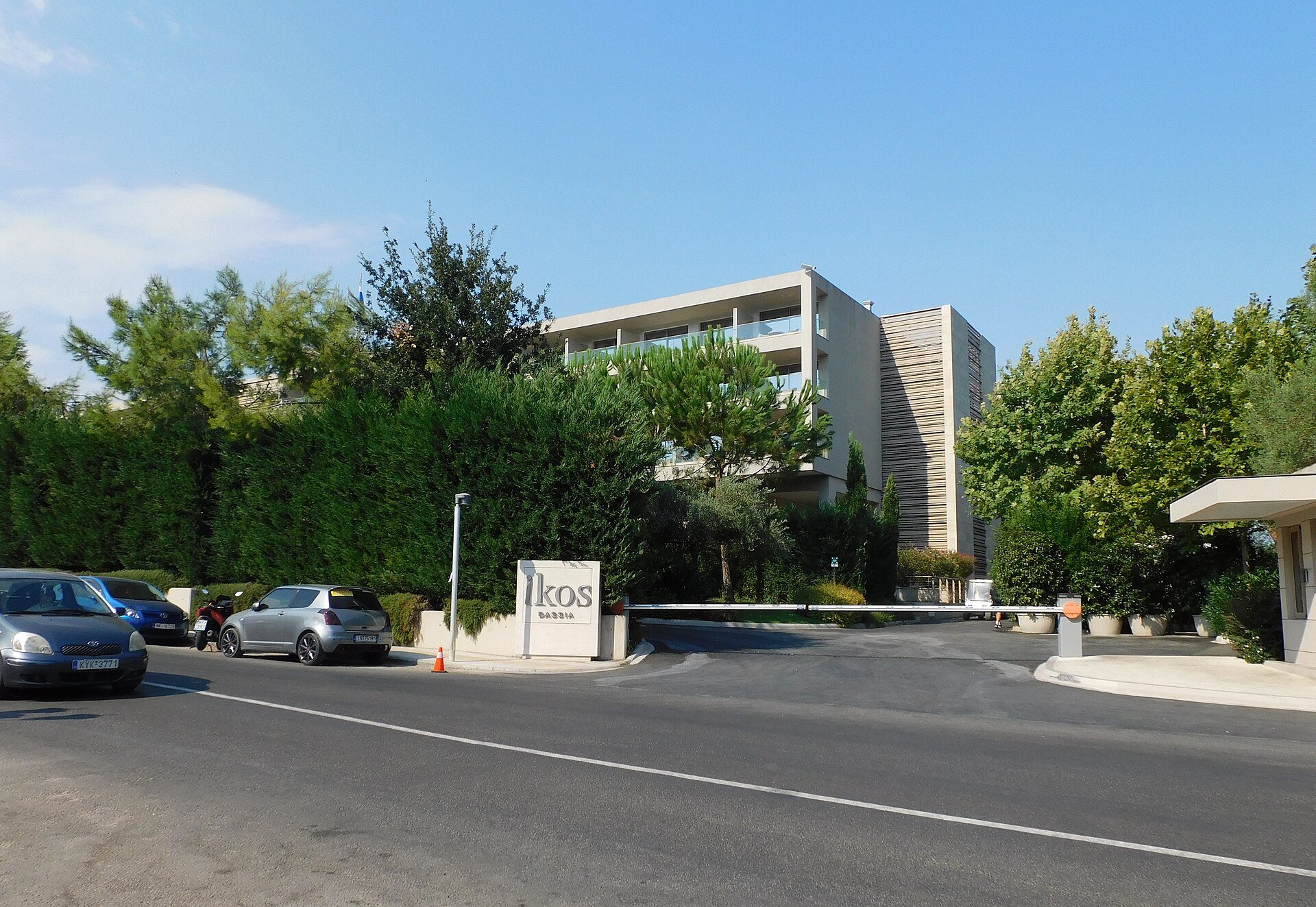 Exterior of Ikos Dassia resort on Corfu island in Greece