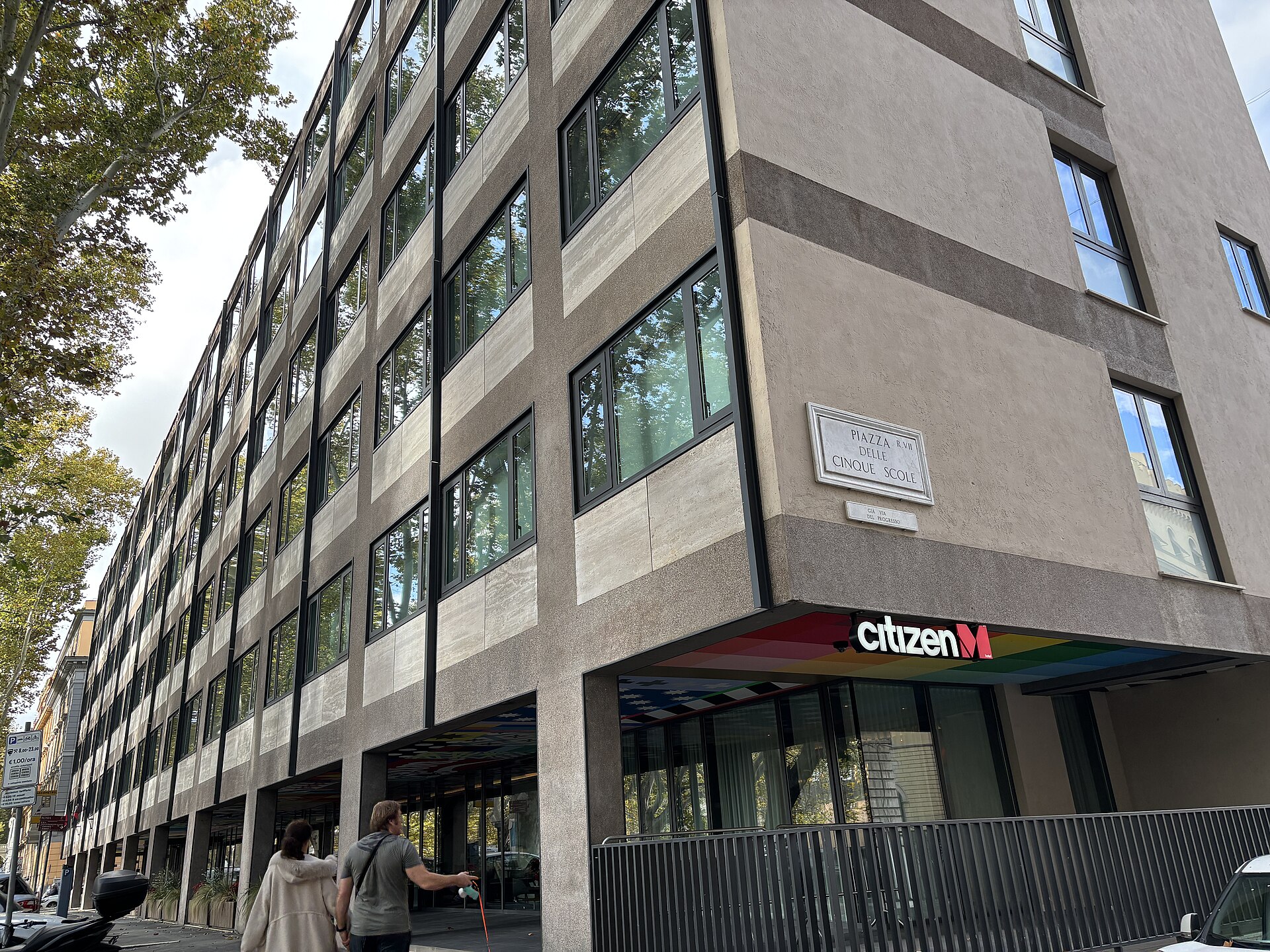 Hotel exterior, front at citizenM Rome Isola Tiberina