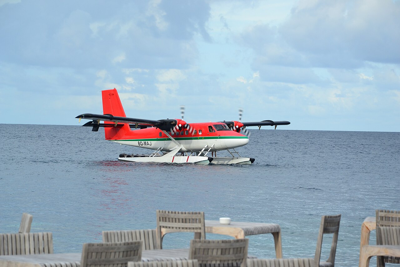 Trans Maldivian Airways seaplane used for hotel transfer flights