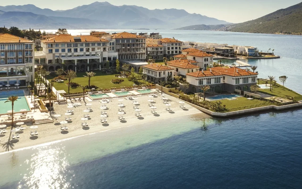 Boka Bay waterfront at One&Only Portonovi in Montenegro